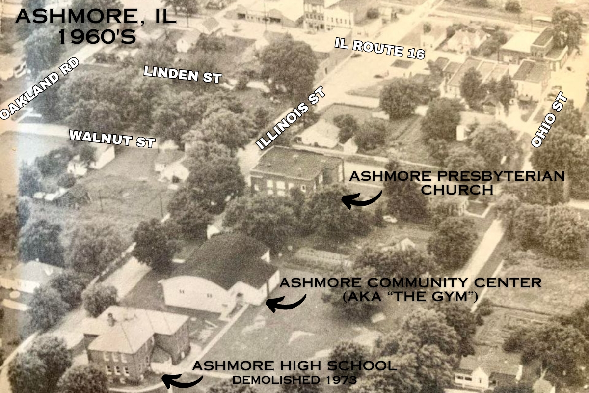 Aerial View of Ashmore in 1960's