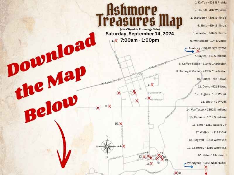 Preview of Rummage Sale Treasures Map