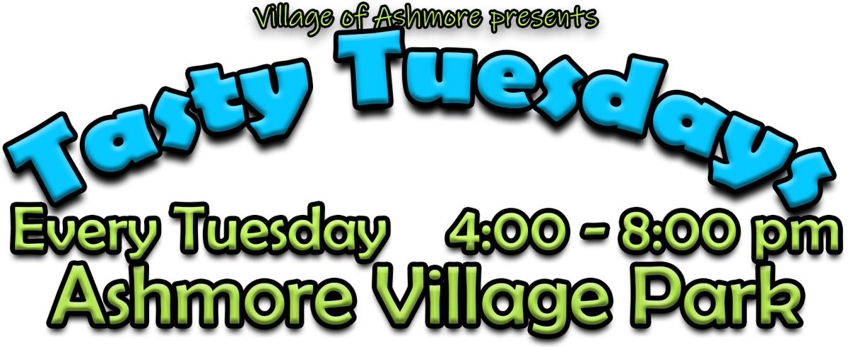 Tasty Tuesday every Tuesday 4 to 8 pm at Ashmore Village Park