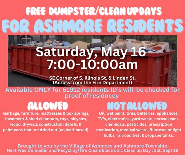 Village & Township Clean-Up Day Dumpsters